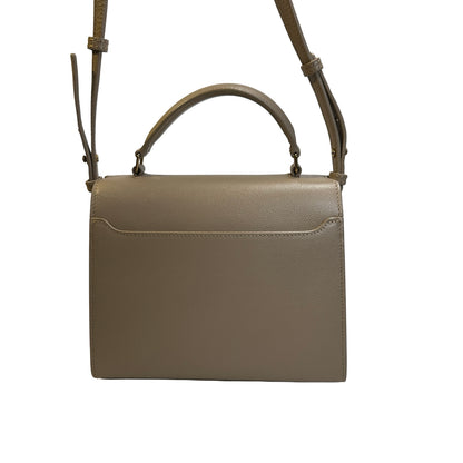 Used SAINT LAURENT grained calfskin Cassandra Handbag taupe
