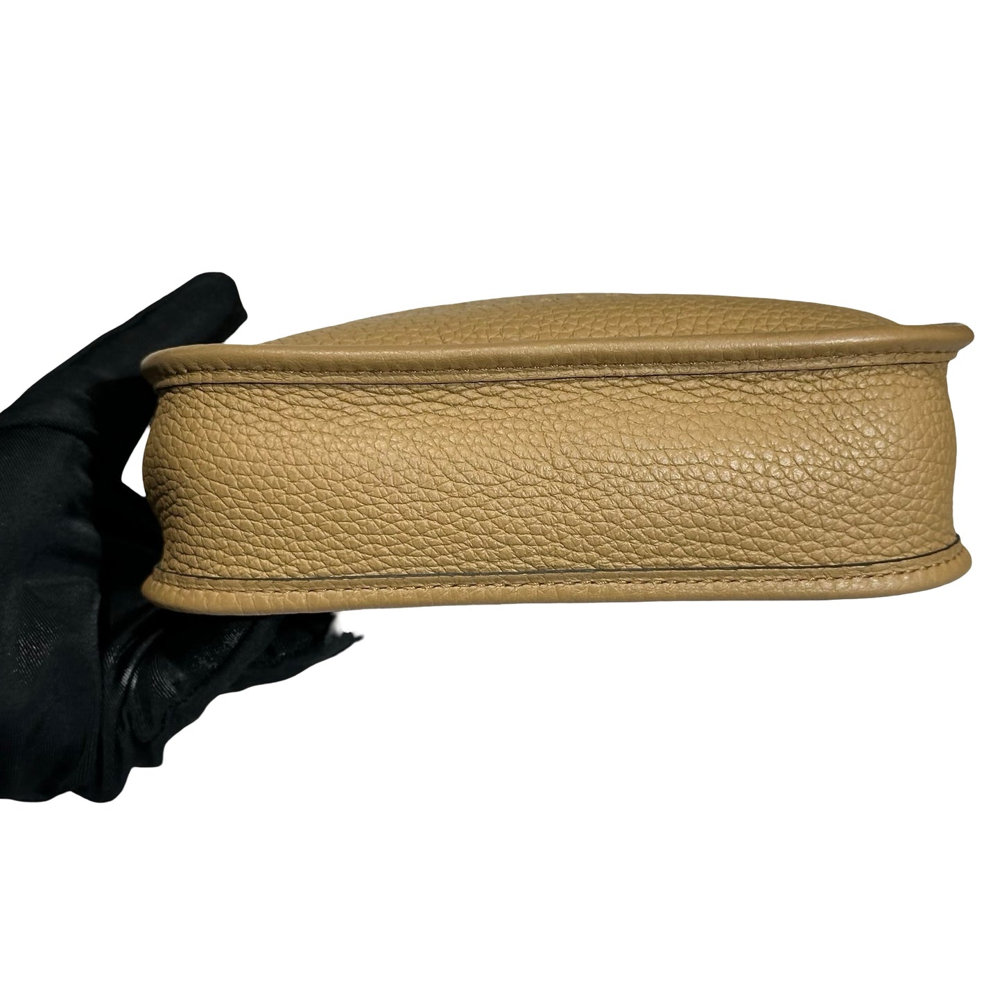 Used HERMÈS MINI EVELYNE Shoulder Bag Brown GHW