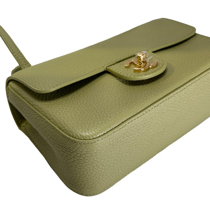 Brand New CHANEL Caviar Leather Mini Flap Bag Shoulder Bag Green GHW
