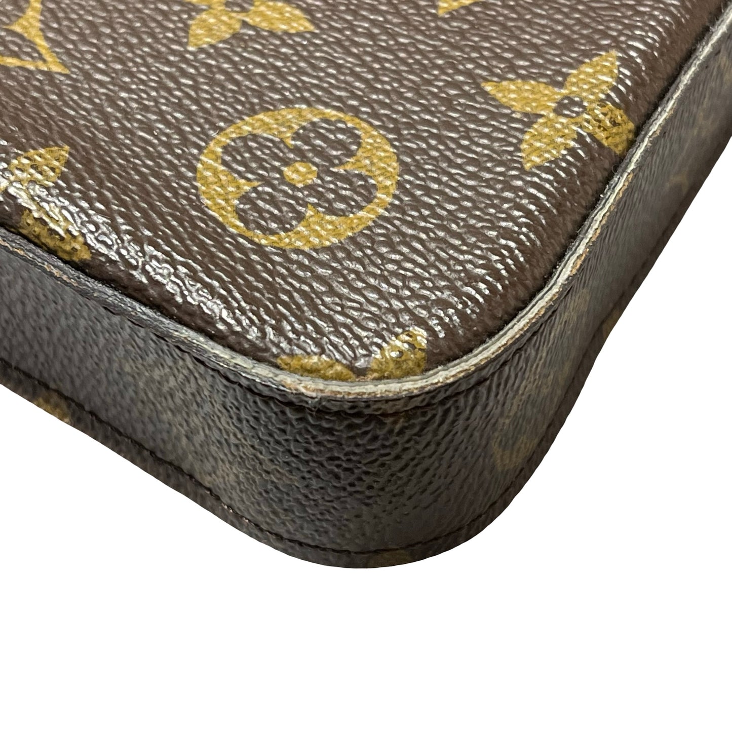 Used LOUIS VUITTON Félicie Pochette Clutch Bag Brown GHW