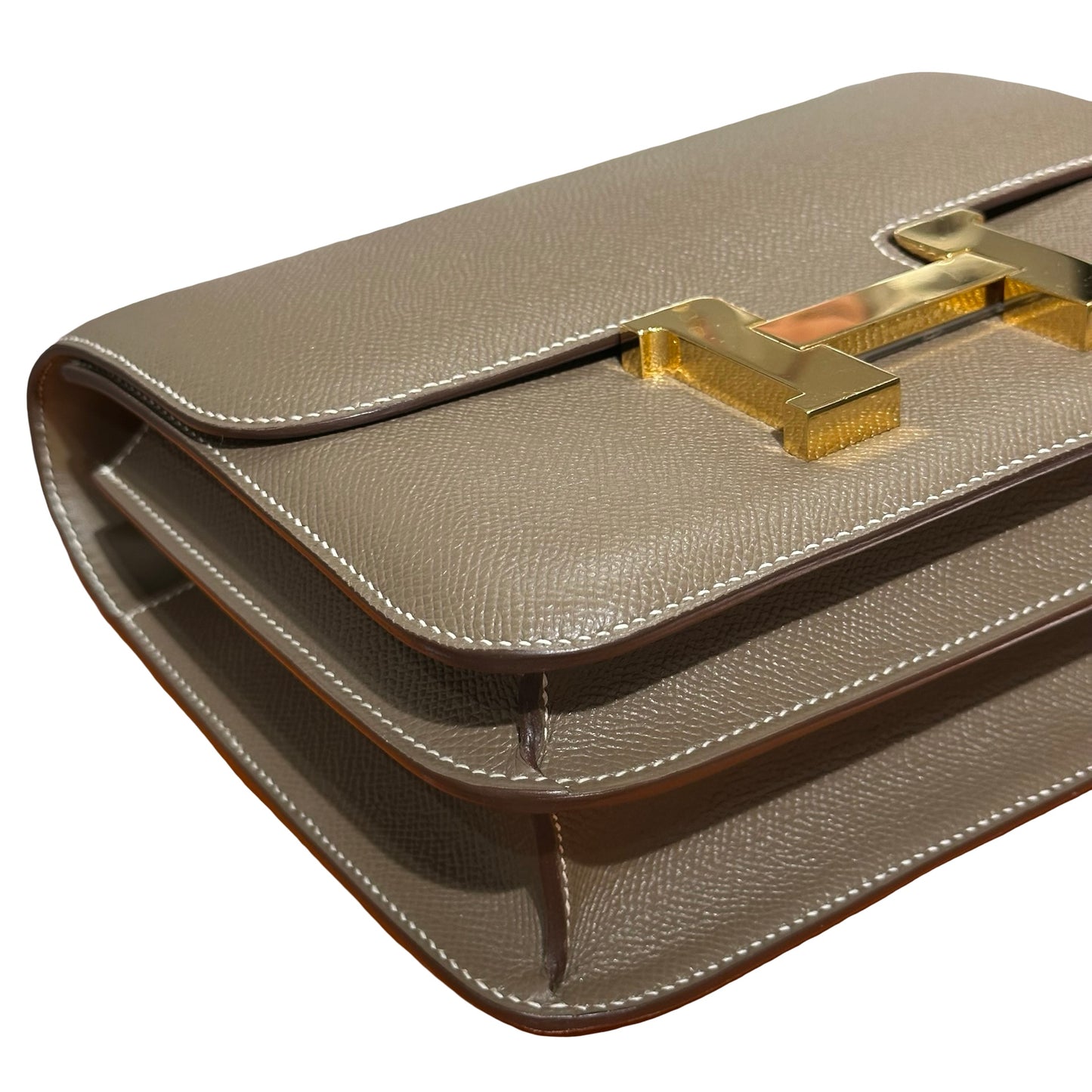 Used HERMÈS Constance 24 Shoulder Bag Etoupe (18) GHW