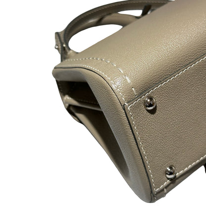 Used DELVAUX Brillant Mini Shoulder Bag Grey PHW