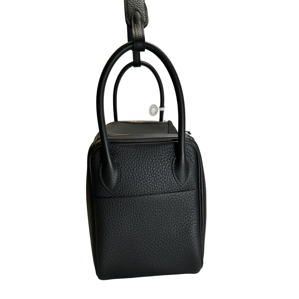 Brand New HERMES Leather Lindy 26 Handbag Black PHW
