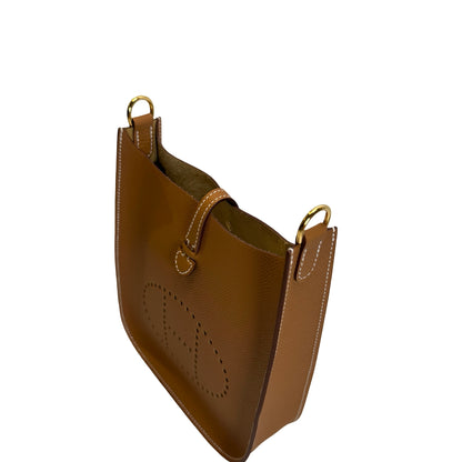 Brand New HERMES Clemence Evelyne Crossbody Bag Gold