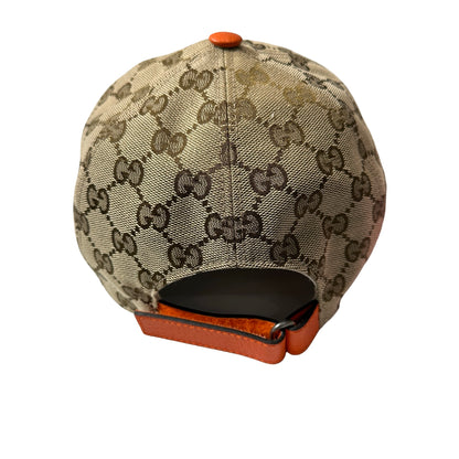 Unused Gucci x The North Face GG Supreme canvas Hat Cap Brown