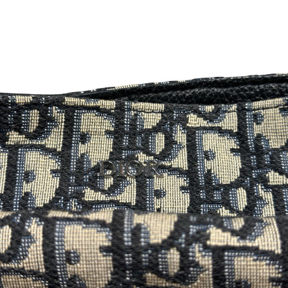 Used DIOR Canvas Oblique Saddle Messenger Bag GHW