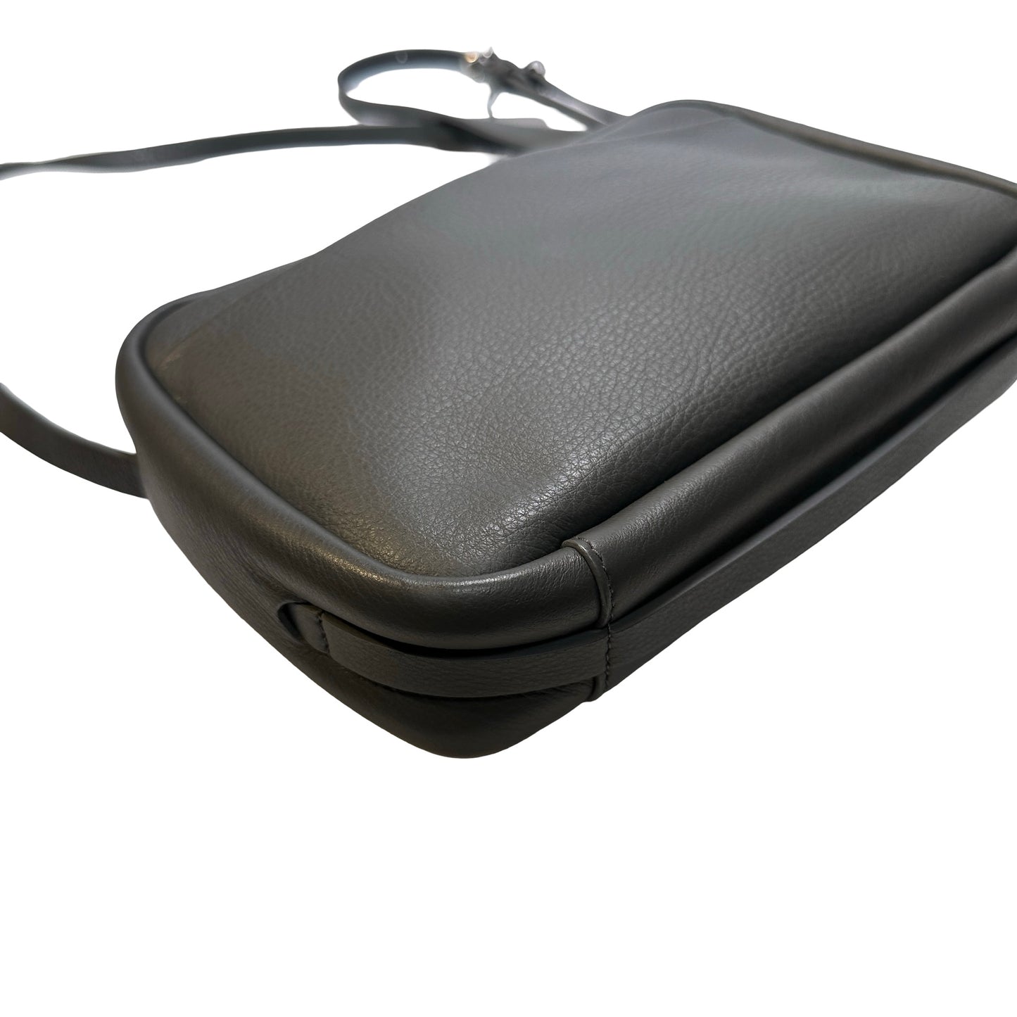 Used BALENCIAGA Calfskin Leather Crossbody Cross Body Bag Black PHW
