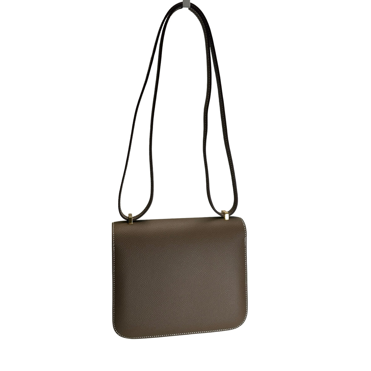 Brand New HERMES Epsom Leather Constance Shoulder Bag Etoupe