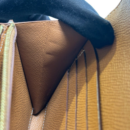 Used HERMES Epsom Kelly Long wallet Gold