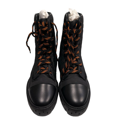 New Hermès Calfskin Leather Parachute Boots Black