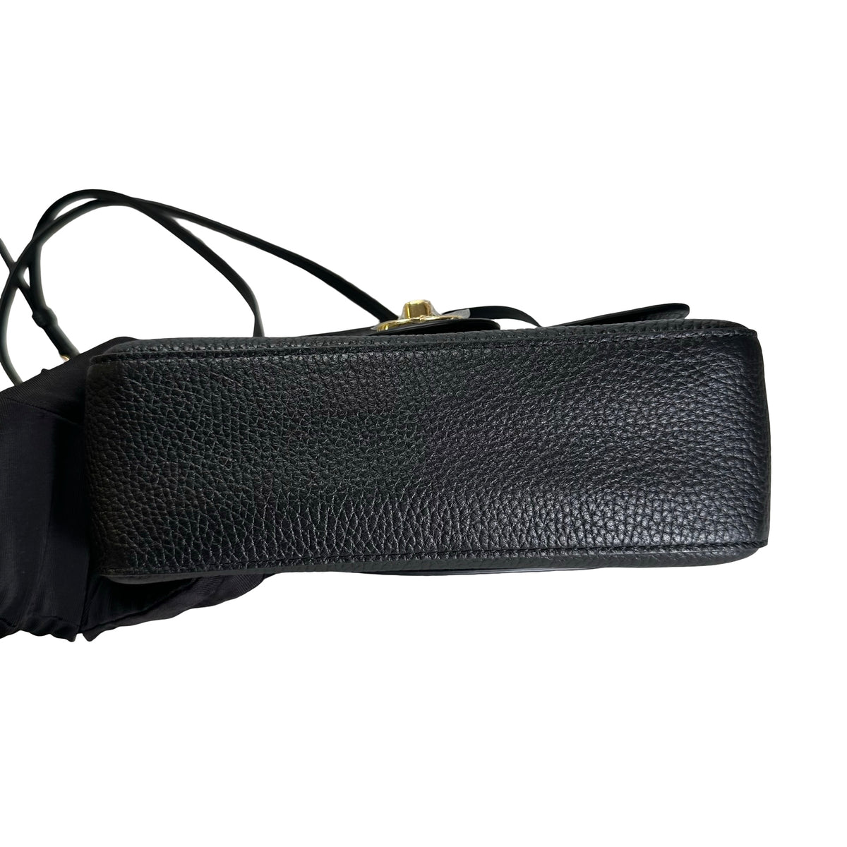 Brand New CHANEL Caviar Leather Flap Bag Shoulder Bag Black Gold