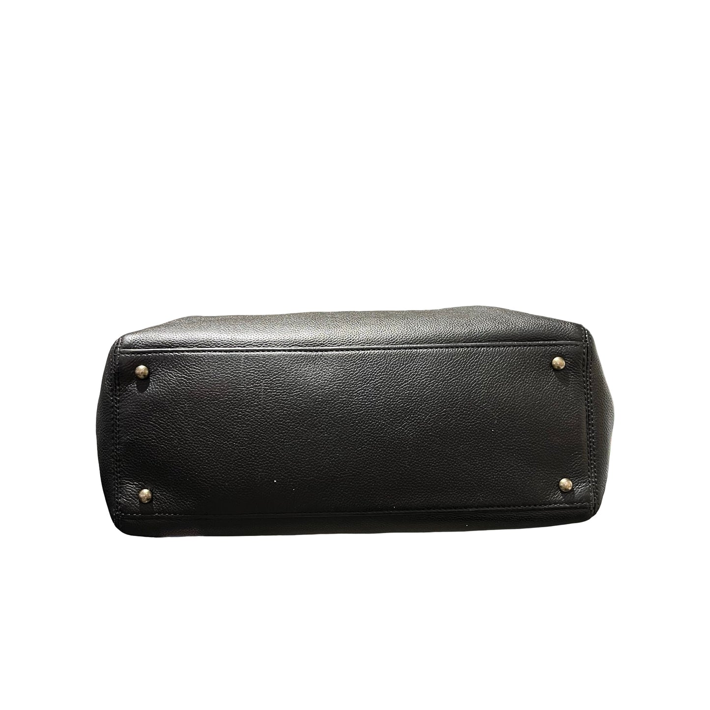 Used CHANEL Calfskin Leather Executive Tote Bag Black PHW