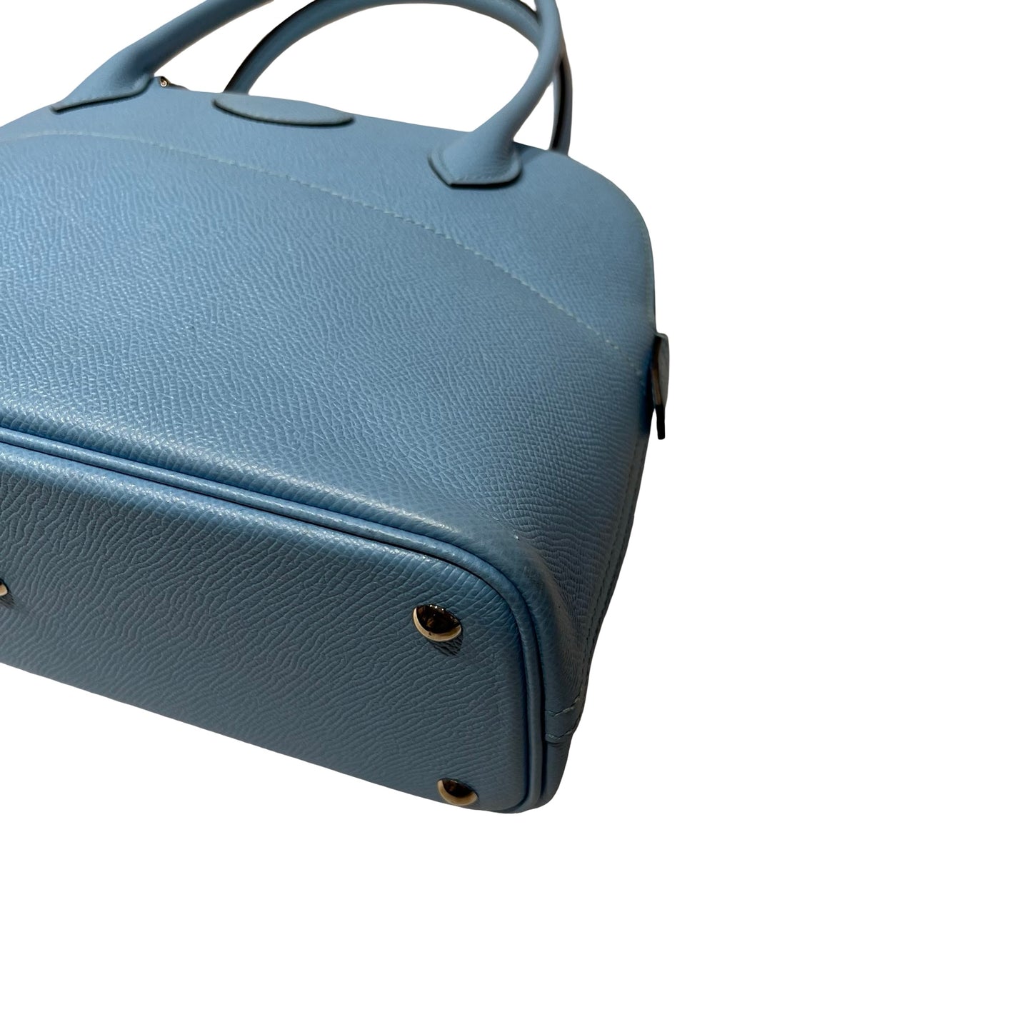 Used HERMÈS BOLIDE 27 Two Way Shoulder Bag Blue PHW