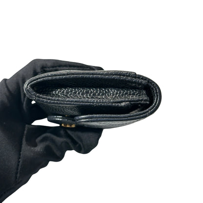 Used CHANEL GHW Used Chanel Wallet Black Wallet Black