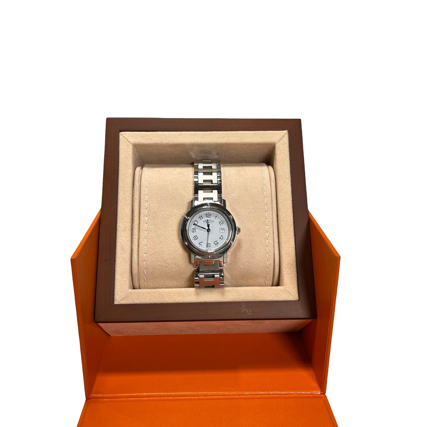 Used HERMES Watch Silver