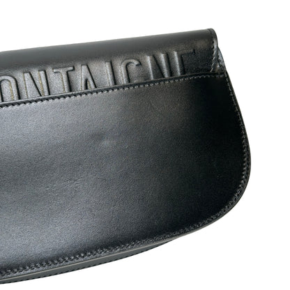 Used DIOR Leather Bobby Crossbody Bag Black GHW