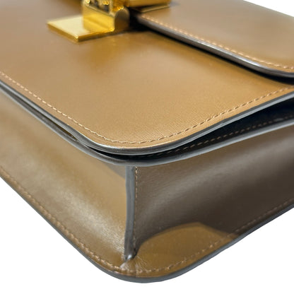 Used CÉLINE Teen Box Cross Body Brown GHW Cross Body Bag