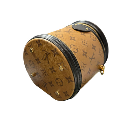 Used LOUIS VUITTON Monogram Cannes Monogram Reverse Cross Body Bag Brown GHW