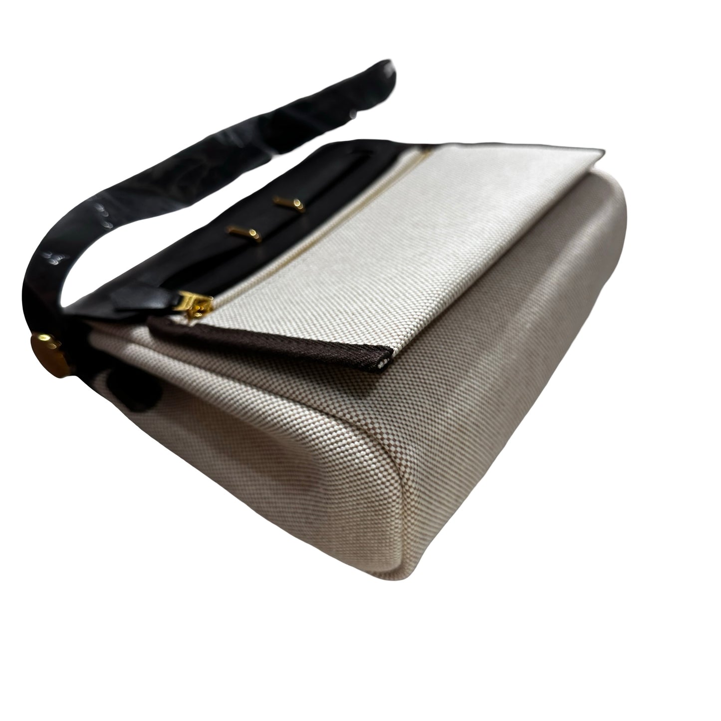 New Hermès Mini Herbag Cross Body Bag Brown GHW