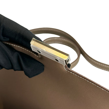 Brand New HERMES Epsom Leather Constance Crossbody Bag Etoupe