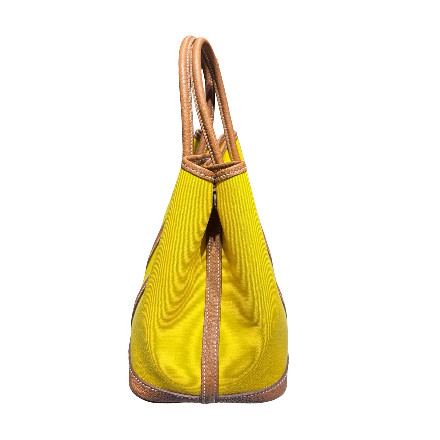 Hermès Garden Party 30 Handbag Yellow PHW