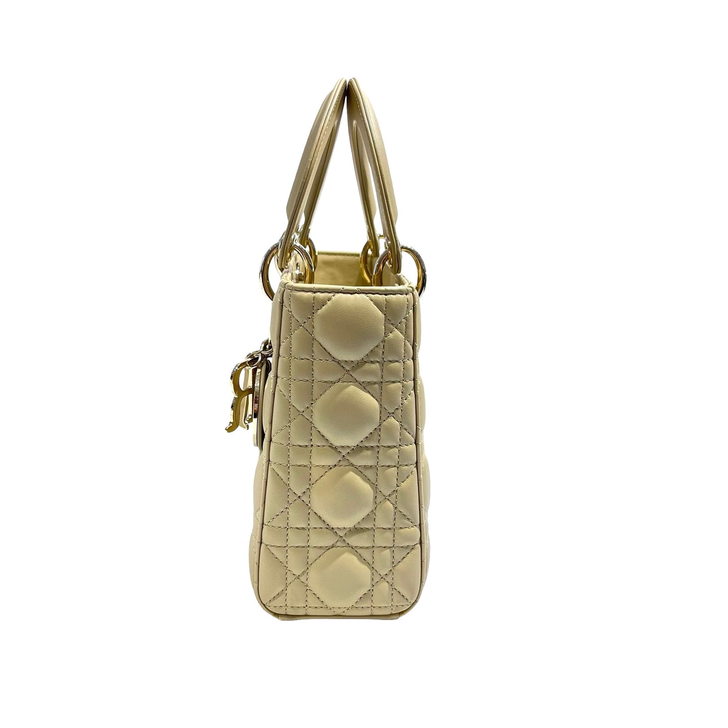 Used DIOR Lady Dior Handbag Beige