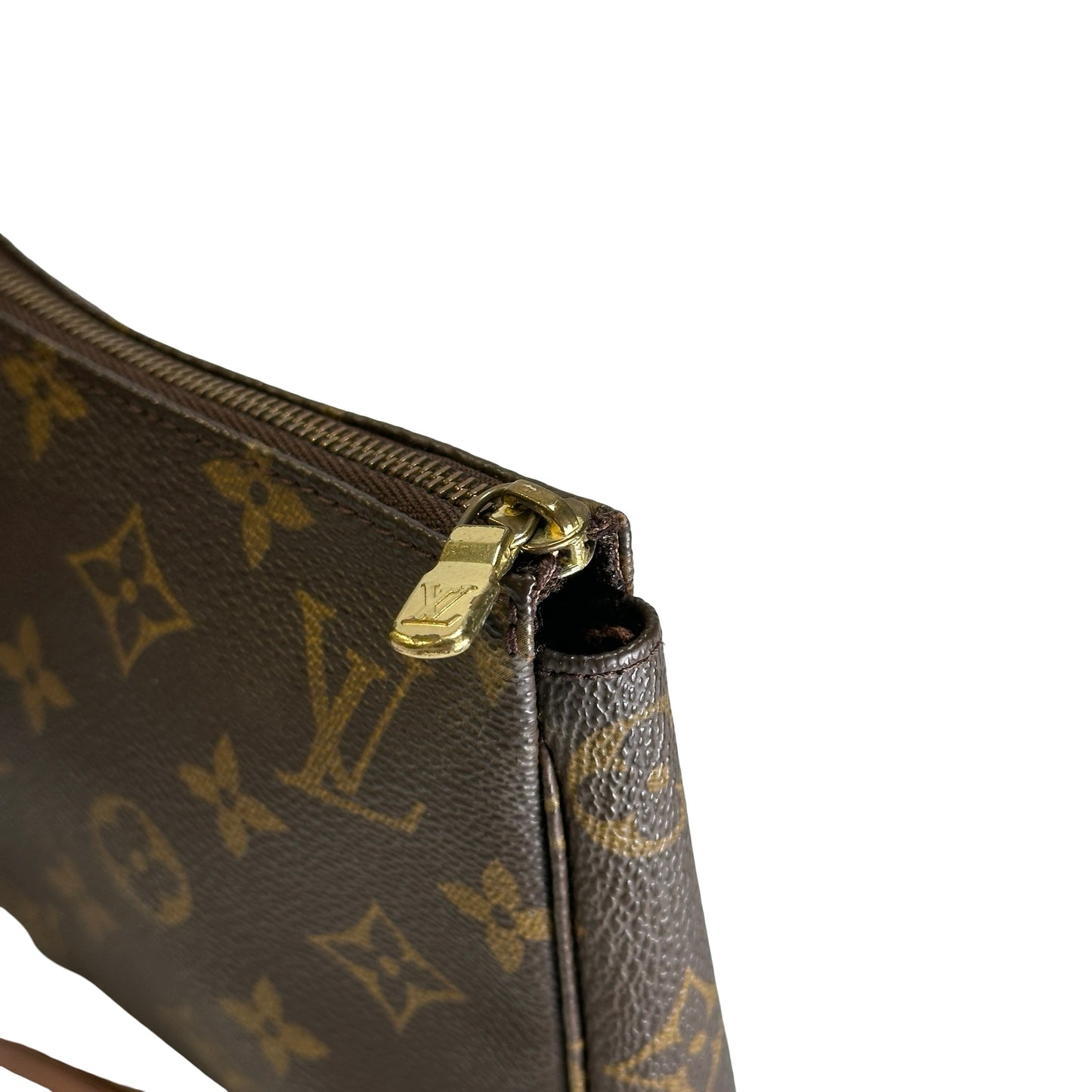 Used LOUIS VUITTON Monogram Canvas Pochette Accessoires Pouchette Brown Gold