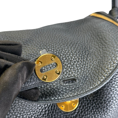 Used HERMES Tc Lindy 26 Shoulder Bag Black Ghw