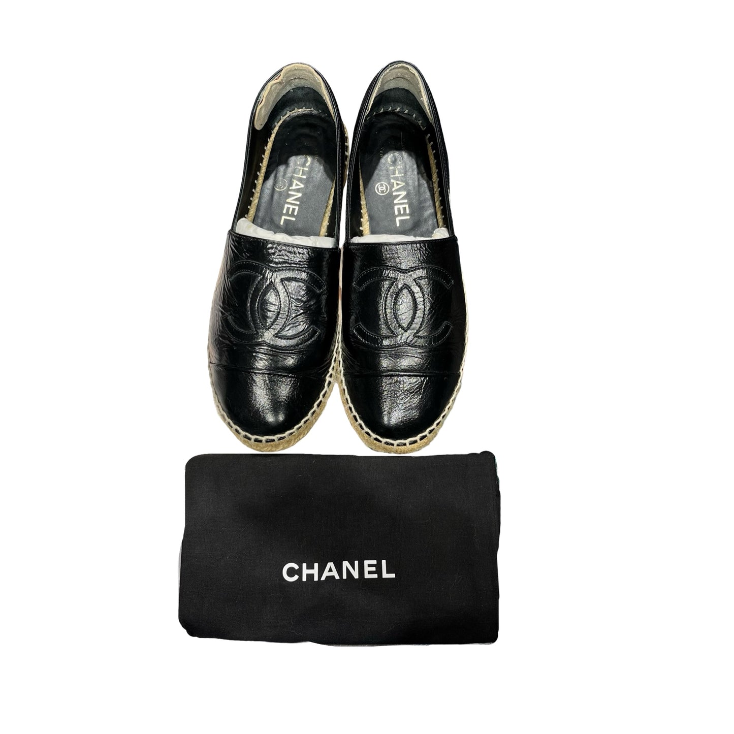 Used CHANEL Leather Shoes Shoes Black