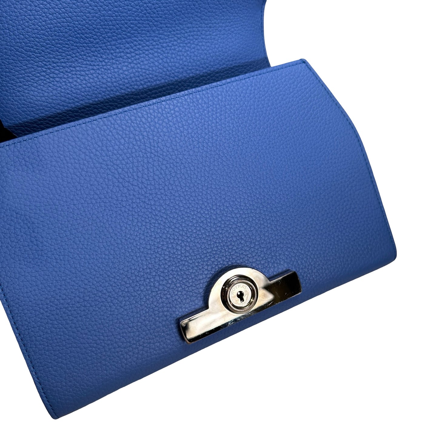 Used MOYNAT Taurillon Rejane Handbag Blue