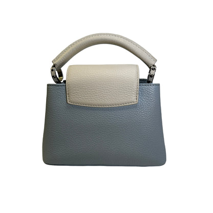 Used LOUIS VUITTON Leather Capucines Handbag Blue