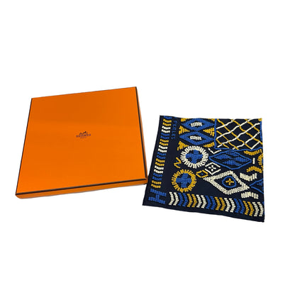 New HERMÈS Scarf Navy Blue