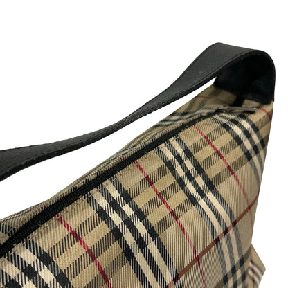 Used BURBERRY Nova Check Nova Check Shoulder Bag Beige Black Red