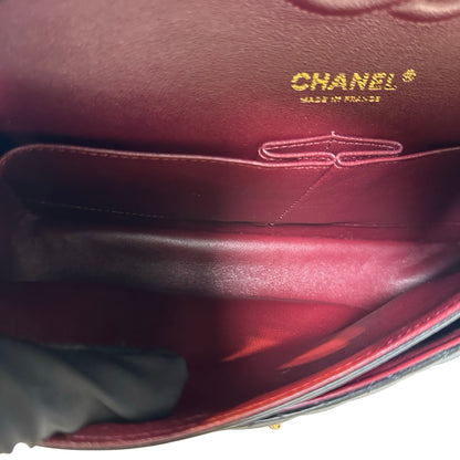 Used CHANEL Lambskin CF 25 Clambskin Chain Shoulder Bag Black