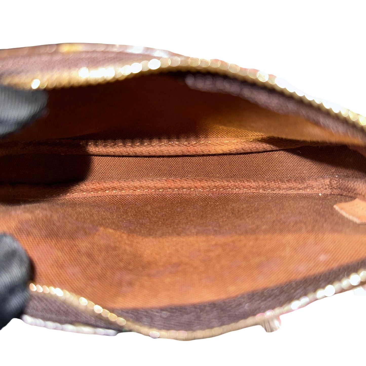 Used LOUIS VUITTON Mini Pochette Brown GHW