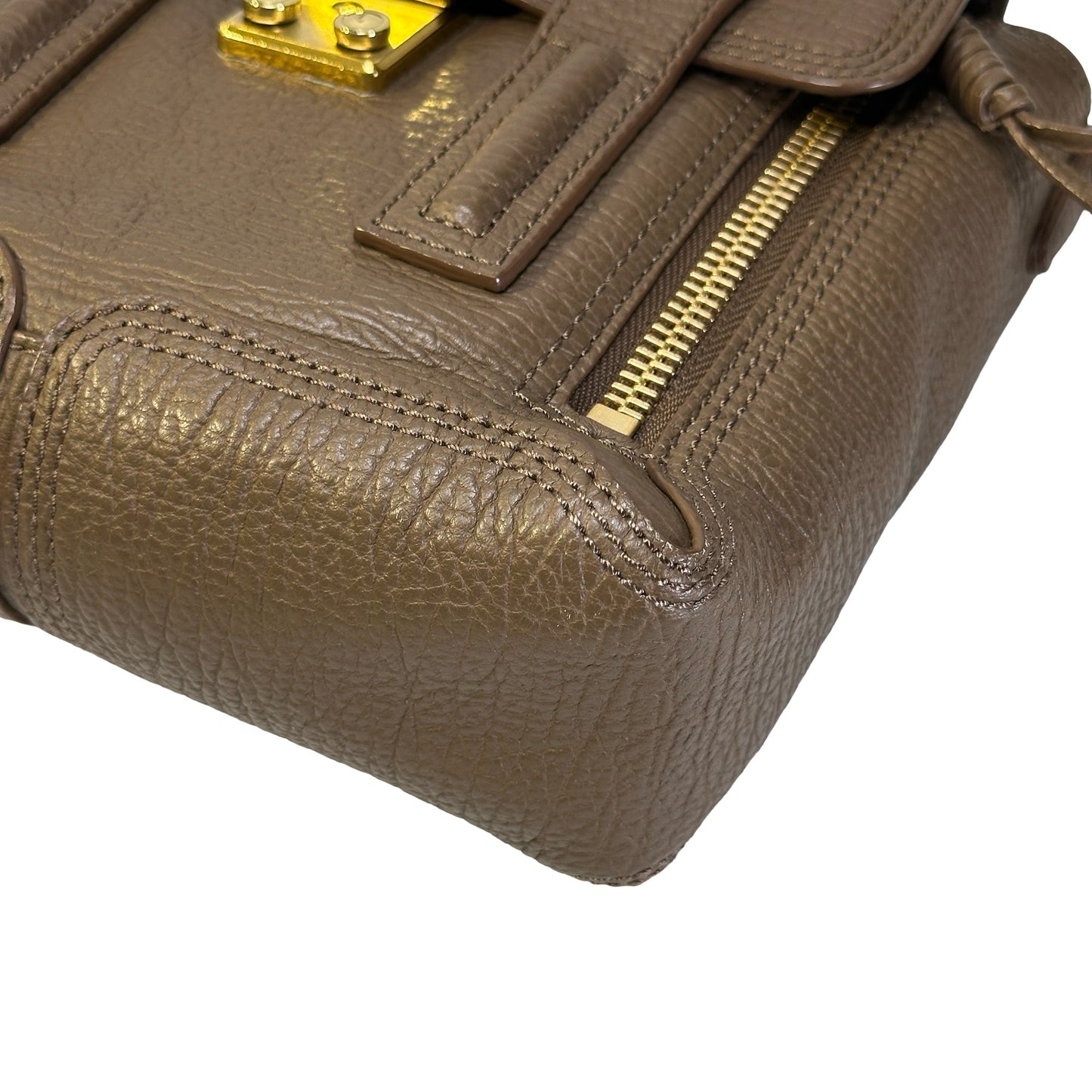 Used 3.1 PHILLIP LIM Textured Leather Pashli Mini Satchel Satchel Brown