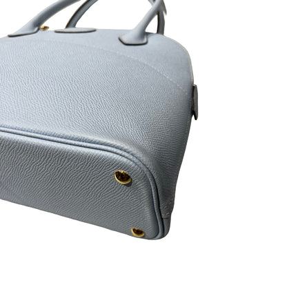 Used HERMÈS BOLIDE 27 Two Way Shoulder Bag Blue GHW