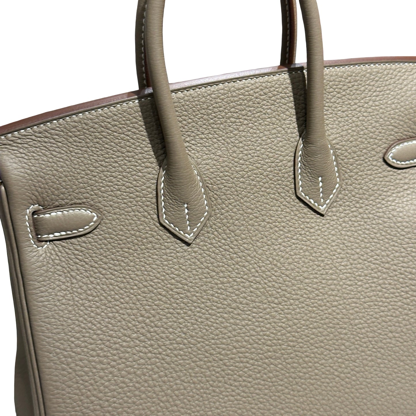 Brand New HERMES Togo Birkin Handbag Etoupe