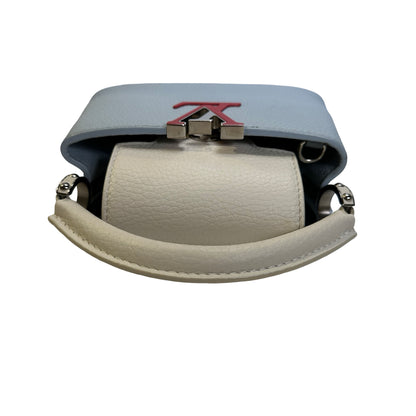 Used LOUIS VUITTON Leather Capucines Handbag Blue
