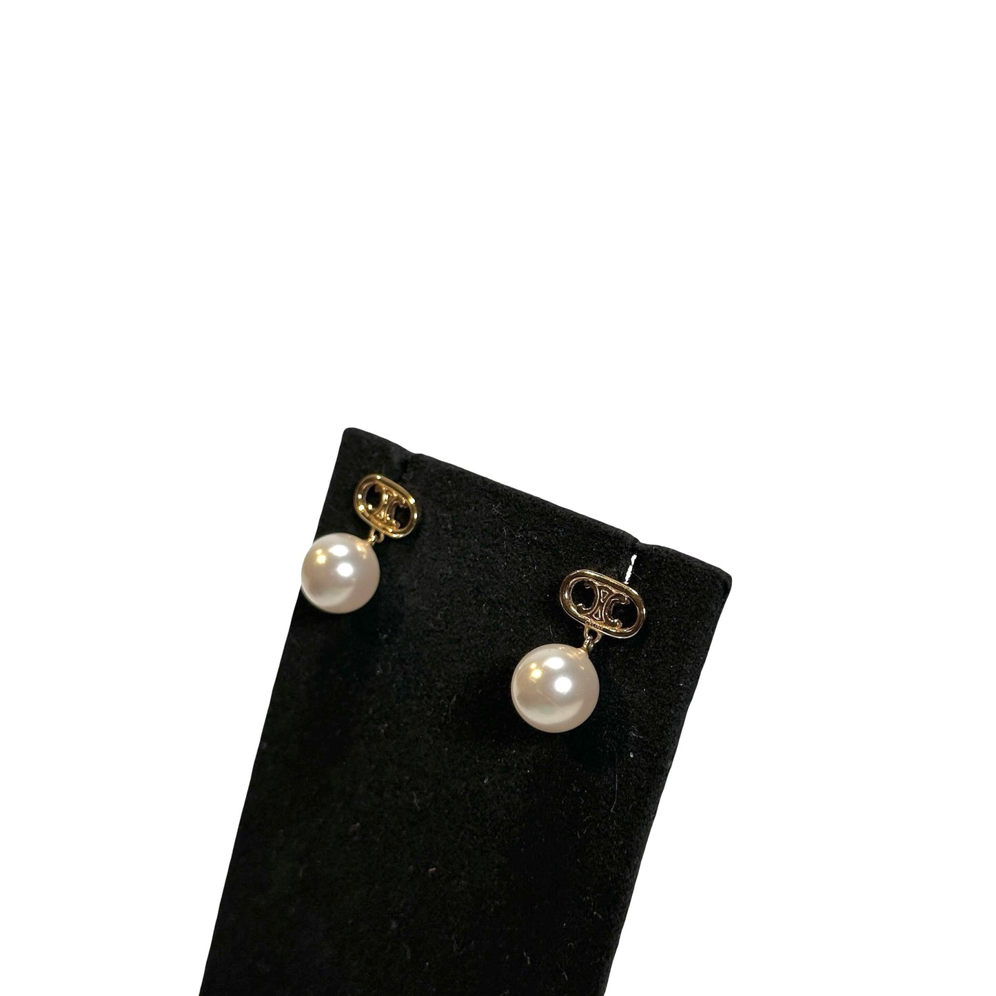 Used CELINE Earrings GHW