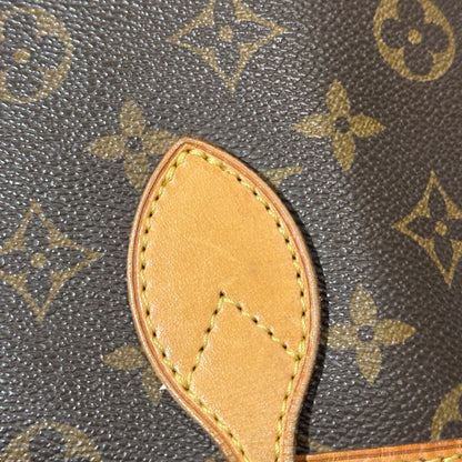 Used Louis Vuitton Monogram Eclipse Canvas Neverfull GM Shoulder Bag Brown GHW