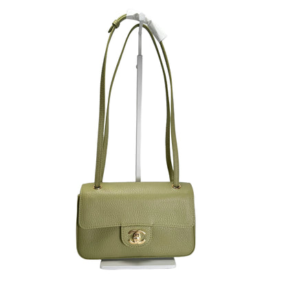 Brand New CHANEL Caviar Leather Mini Flap Bag Shoulder Bag Green GHW