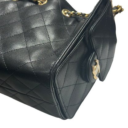 Brand New CHANEL Mini 25 Bag Shoulder Bag Black GHW