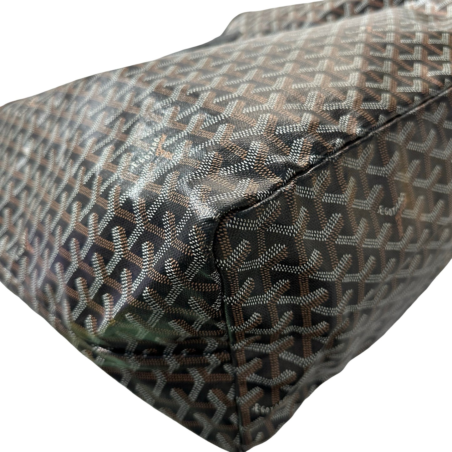 Used GOYARD Tote GM Shoulder Bag Black PHW