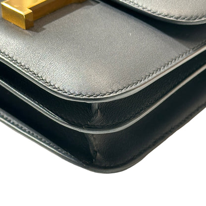 Used HERMÈS Mini Constance Shoulder Bag Bleu indigo GHW