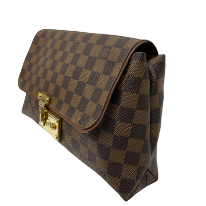 TOILE DAMIER Coated Canvas Pochette Ascot Clutch [100876]