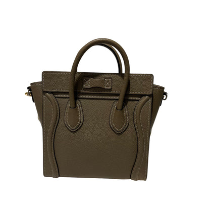 Calfskin NANO LUGGAGE Two Way Shoulder Bag [100935]