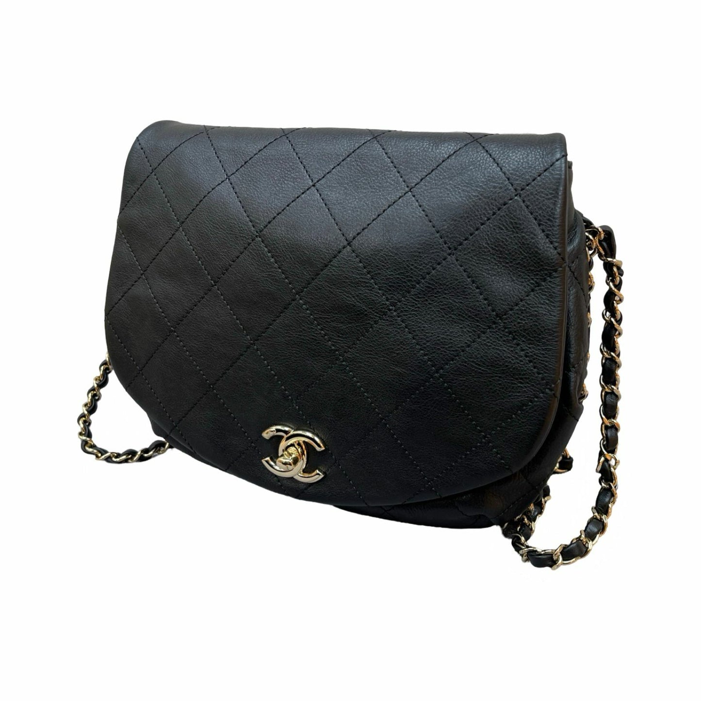 Matelasse Quilted Calfskin  Chain Shoulder Bag [101132]