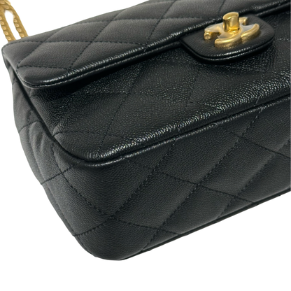 Matelasse Quilted Caviar skin  Chain Shoulder Bag [101129]