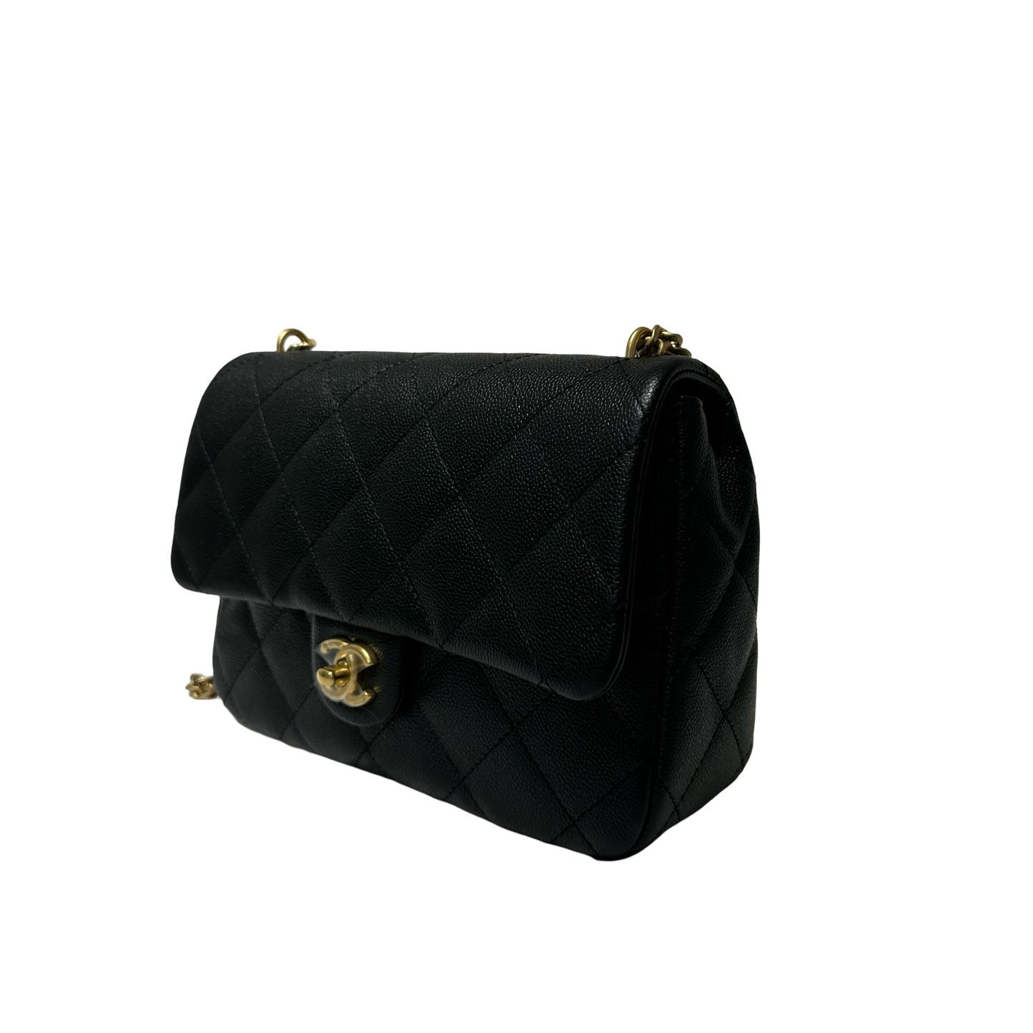 Matelasse Quilted Caviar skin  Chain Shoulder Bag [101129]